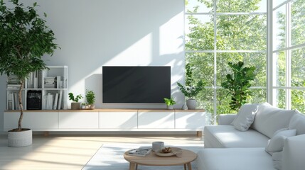 Fototapeta premium Modern Living Room with Natural Light
