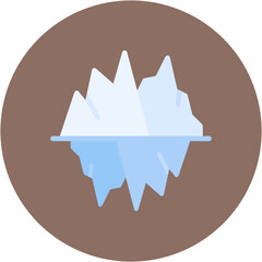 Iceberg icon vector image. Can be used for Ocean.