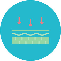 Naklejka premium Membrane Line Icon