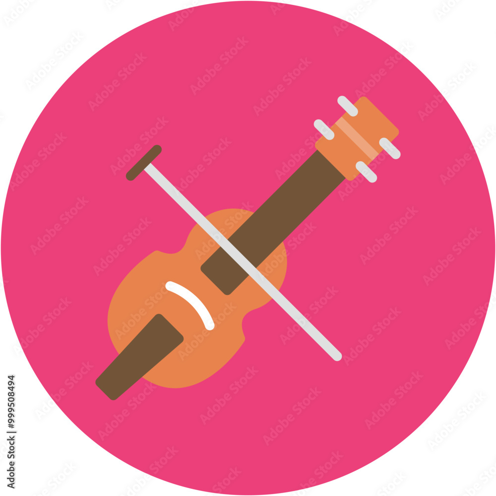 Canvas Prints Cello icon vector image. Can be used for Instrument.