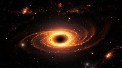 A Black Hole Colliding with a Neutron Star, Bright Bursts of Light and Streams of Particles Shooting Out into Space. astrophysics, cosmic events,scientific visualization