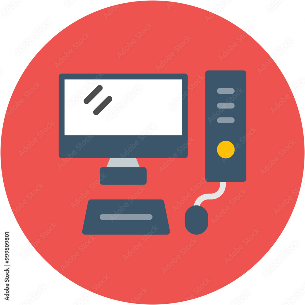 Poster desktop icon vector image. can be used for battery and power.