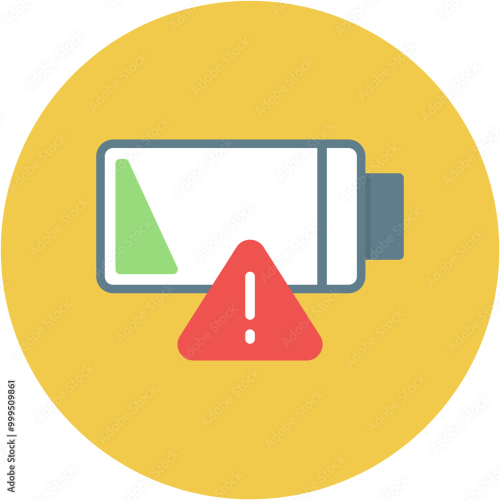 Poster empty battery icon vector image. can be used for battery and power.