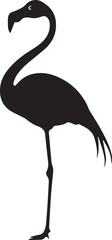 Silhouette of a Flamingo for Elegant and Minimalist Design