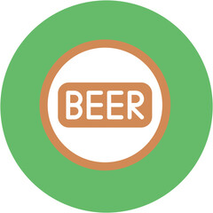 Beer Sign icon vector image. Can be used for Oktoberfest.