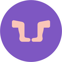 Leg icon vector image. Can be used for Oktoberfest.