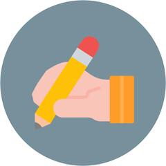 Hand Writing icon vector image. Can be used for Biometrics.