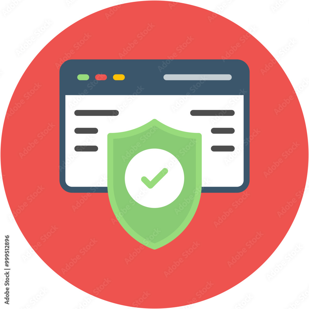 Canvas Prints Web Security icon vector image. Can be used for Biometrics.