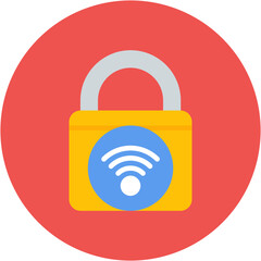 Smart Lock icon vector image. Can be used for Biometrics.