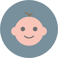 Baby Boy icon vector image. Can be used for Baby Shower.