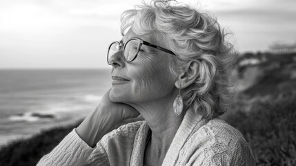 Woman with glasses