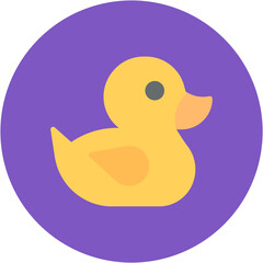 Duckling icon vector image. Can be used for Baby Shower.