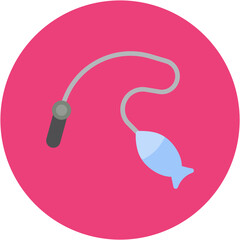 Fishing icon vector image. Can be used for Baby Shower.