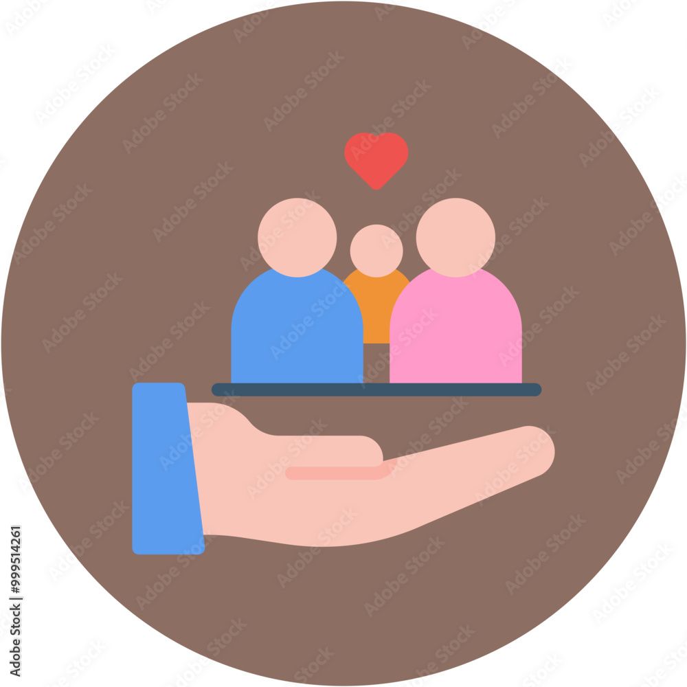 Sticker Family Deal icon vector image. Can be used for Bowling.