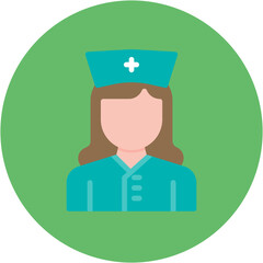 Nurse icon vector image. Can be used for Diversity.