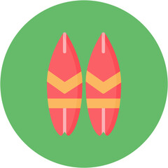 Fototapeta premium Surfboard icon vector image. Can be used for Beach Resort.