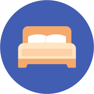 recommend clip art: Bed icon vector image. Can be used for Luxury.
