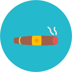 Cigar icon vector image. Can be used for Luxury.