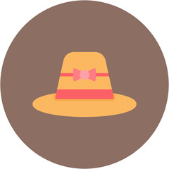 Pamela Hat icon vector image. Can be used for Luxury.