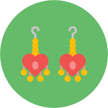 recommend clip art: Earrings icon vector image. Can be used for Luxury.