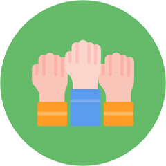 Hands icon vector image. Can be used for Volleyball.