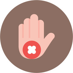Self Exclusion icon vector image. Can be used for Casino.