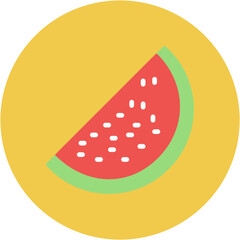 Watermelon icon vector image. Can be used for Casino.