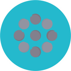Iron Pellets icon vector image. Can be used for Mettalurgy.
