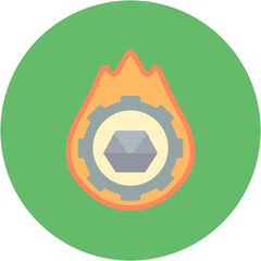 Pyrometallurgy icon vector image. Can be used for Mettalurgy.