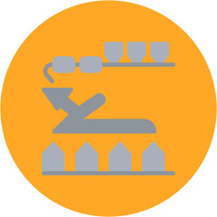 Sinter Plant icon vector image. Can be used for Mettalurgy.
