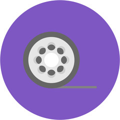 Film Reel icon vector image. Can be used for Retro.