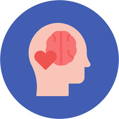 Emotional Intelligence icon vector image. Can be used for Psychology.