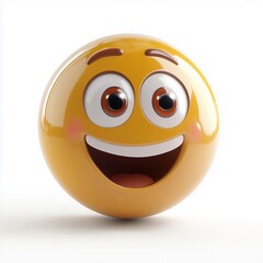 Fototapeta premium 3d glossy smiley