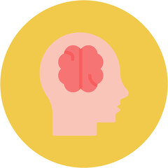 Neuropsychology icon vector image. Can be used for Psychology.