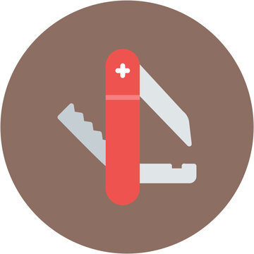 recommend clip art: Pocket Knife icon vector image. Can be used for Adventure.