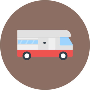 recommend clip art: RV icon vector image. Can be used for Adventure.