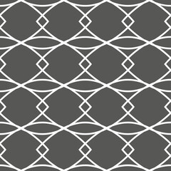 Naklejka premium Abstract geometric pattern with wavy lines, stripes. A seamless vector background.