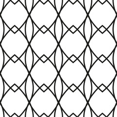 Fototapeta premium Abstract seamless texture background in geometric decorative style.