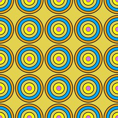 seamless pattern of many colorful circles