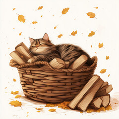 a peaceful cat
