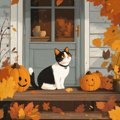 a peaceful cat