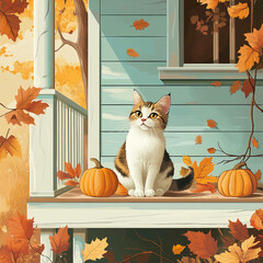a peaceful cat