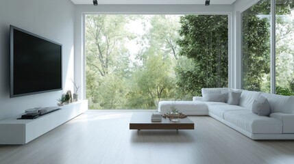 Fototapeta premium Modern Living Room with a View