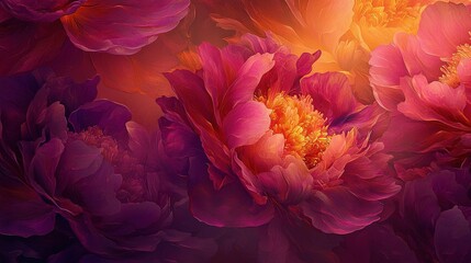 Obraz premium A red and yellow flower, surrounded by a group of blooms in the center of a photo