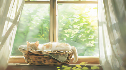 Sleeping cat