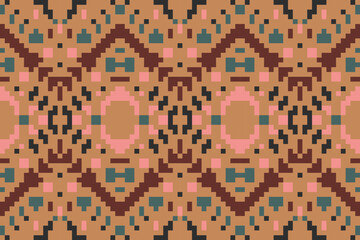 Background Ethnic Abstract Colorful Geometric Pattern Backgroundfolk Embroidery, Aztec Geometric Ornament Print. Design for Carpet, Wallpaper, Clothing, Wrapping, Fabric
