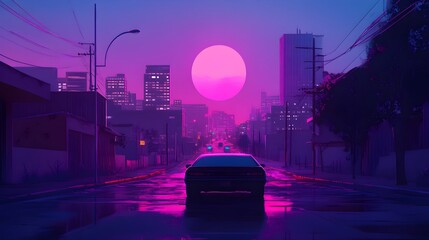 Nostalgic throwbacks poster flat design, front view, Y2K aesthetic theme, animation, vivid 