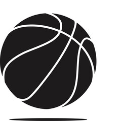 basketball icon silhouette vector illustration 