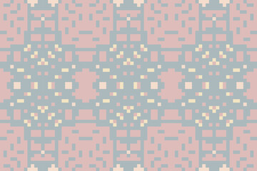 Knit Geometrical Pattern Designfolk Embroidery, Aztec Geometric Ornament Print. Design for Carpet, Wallpaper, Clothing, Wrapping, Fabric