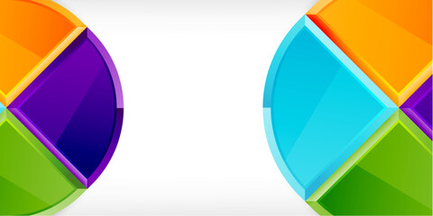 Triangle circles background. Vector Illustration For Wallpaper, Banner, Background, Card, Book Illustration, landing page